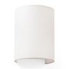 Aplique redondo de tela beige COTTON