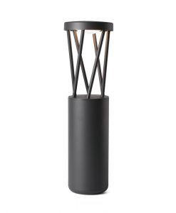 Baliza 65 cm de altura gris oscuro TWIST LED