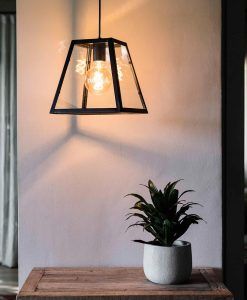Colgante decorativo negro ROSE-1 ambiente