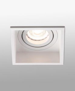 Empotrable blanco cuadrado orientable HYDE