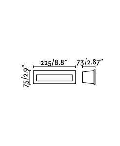 Medidas empotrable blanco NAT LED