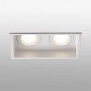 Empotrable blanco rectangular 2 luces HYDE