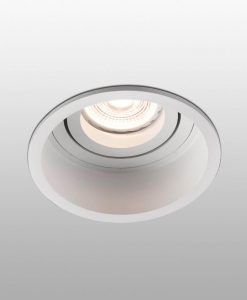 Empotrable blanco redondo orientable HYDE