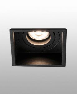 Empotrable negro cuadrado orientable HYDE