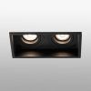 Empotrable negro orientable 2 luces HYDE
