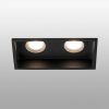 Empotrable negro rectangular 2 luces HYDE