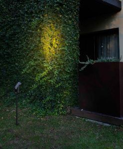 Estaca negra de 69 cm de altura SLOT-4 LED ambiente