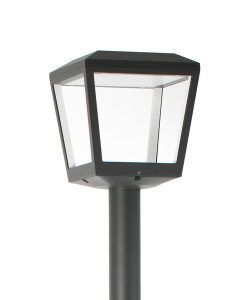 Farola gris oscura PLAZA LED detalle