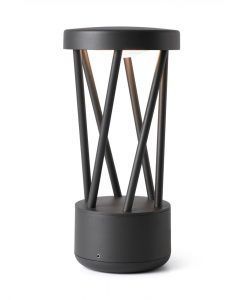 Lámpara sobremuro gris oscuro TWIST LED