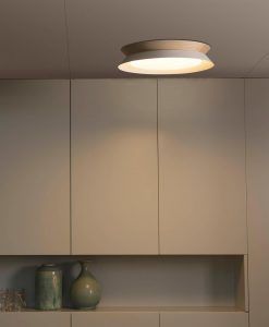 Plafón TENDER LED blanco 45 cm diámetro ambiente