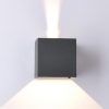 Aplique cuadrado LED gris oscuro DAVOS