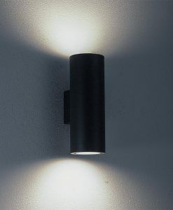 Aplique exterior gris oscuro 2 luces VOLCANO detalles