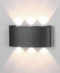 Aplique LED gris oscuro ARCS