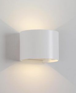 Aplique ovalado LED blanco DAVOS