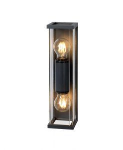 Lámpara aplique 2 luces gris oscuro MERIBEL
