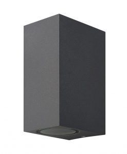 Lámpara aplique gris oscuro 2 luces KANDANCHU