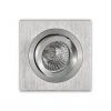 Ojo de buey cuadrado 9,2 cm aluminio BASICO GU10