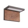 Aplique gris oscuro y madera RUKA LED