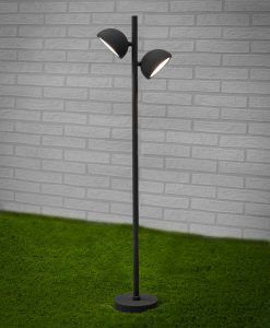 Baliza 90 cm altura gris oscuro 2 luces EVEREST ambiente