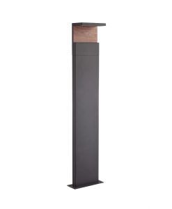 Baliza gris oscuro 100 cm altura RUKA LED