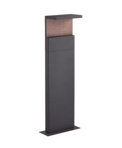 Baliza gris oscuro 60 cm altura RUKA LED