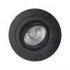 Embellecedor circular negro 9,2 cm Ø BASICO GU10