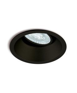 Embellecedor circular negro 9,6 cm Ø COMFORT GU10