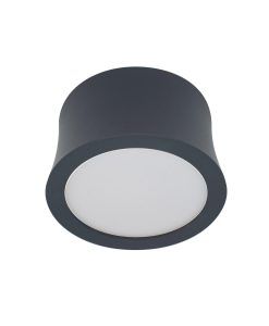 Foco superficie 7,2 cm Ø luz neutra negro GOWER