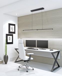 Lineal luminaria negro mate 22W TORCH ambiente