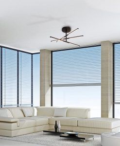 Plafón negro mate 36W TORCH ambiente