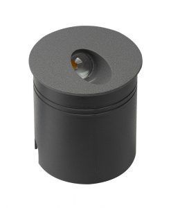 Señalizador redondo gris oscuro 8 cm Ø ASPEN