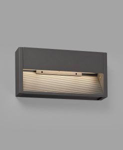 Aplique exterior gris GRADA-2 LED detalles