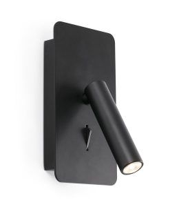 Aplique lector con USB negro SUAU LED