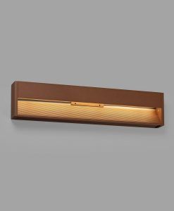 Aplique zonas de paso marrón óxido GRADA-3 LED detalles