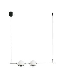 Colgante dos luces negro LE VITA LED