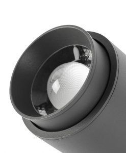 Foco proyector aplique gris oscuro PLOM LED detalle
