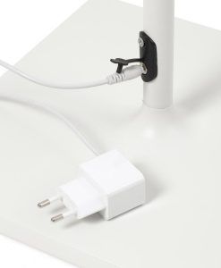 Lámpara de pie exterior blanco TOC LED detalle