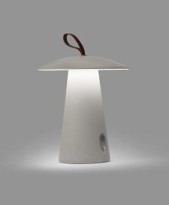 Lámpara portatil blanca TASK LED detalle luz