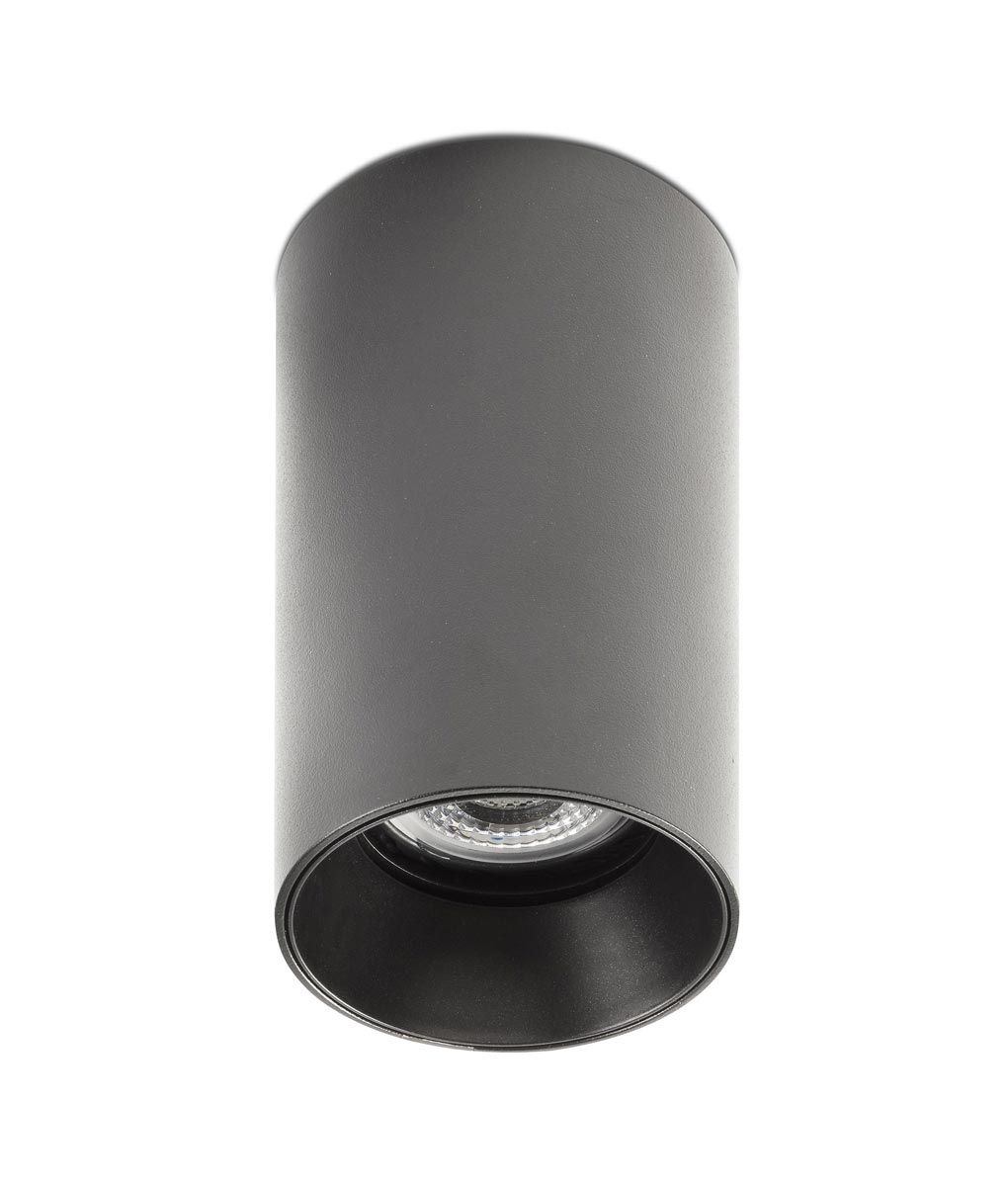 Plafón STAN negro Ø 6 cm