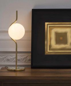 Sobremesa dimable acabado oro LE VITA LED ambiente