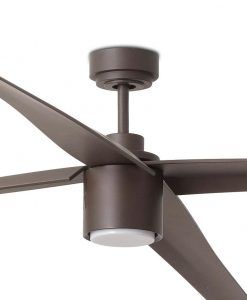 Ventilador grande DC con luz marrón Ø 213 cm ATTOS LED detalles
