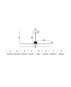 Ventilador negro mate Ø 178 cm con motor DC JUST FAN medidas
