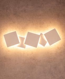 Bodegón apliques de yeso blanco COOK LED ambiente