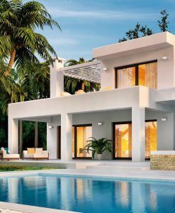 Aplique exterior blanco UTAH ambiente