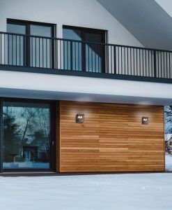 Aplique exterior gris oscuro VERBIER ambiente
