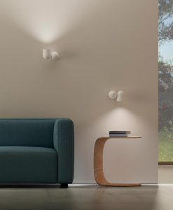 Aplique o foco superficie blanco IOS ambiente