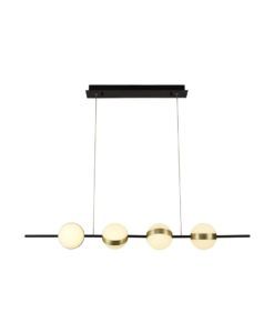 Lámpara lineal negra y dorado 32W CUBA LED nuevo