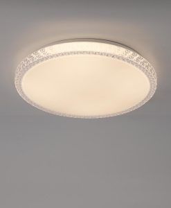 Plafón blanco dimable 24W Ø 40 cm NAXOS detalles