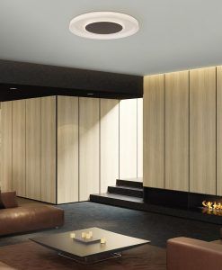 Plafón blanco y moca MOCA LED ambiente