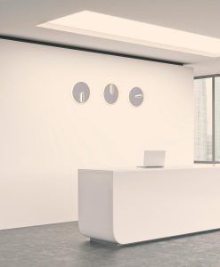 Plafón o aplique blanco arena CLOCK LED ambiente